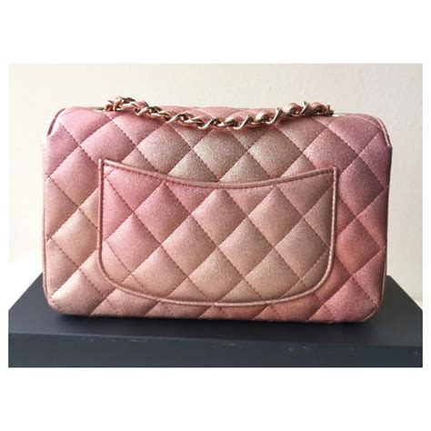 chanel iridescent pink bag